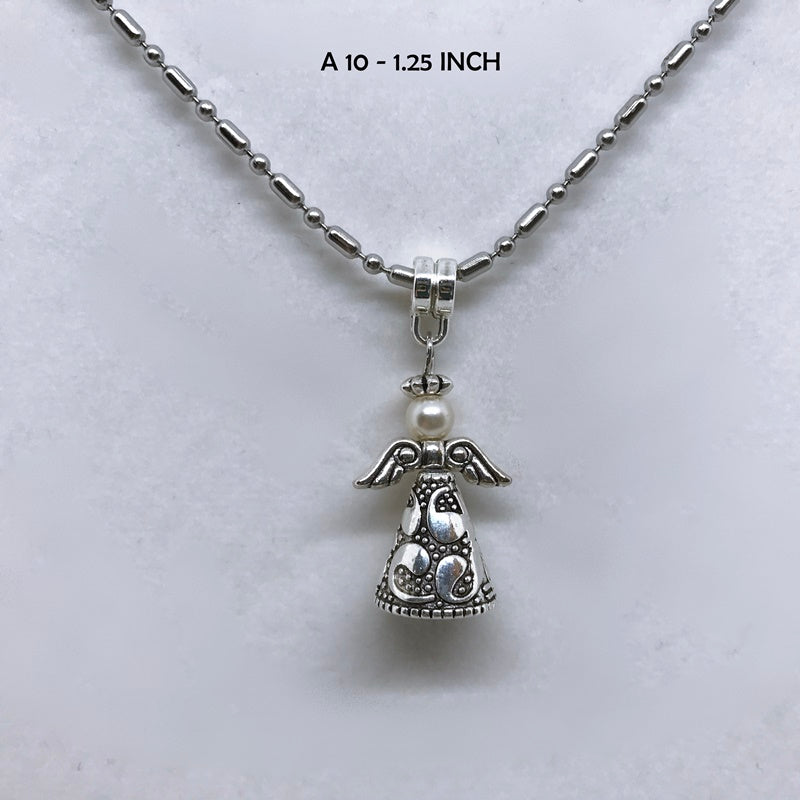 Darling Silver Guardian Angel Necklace