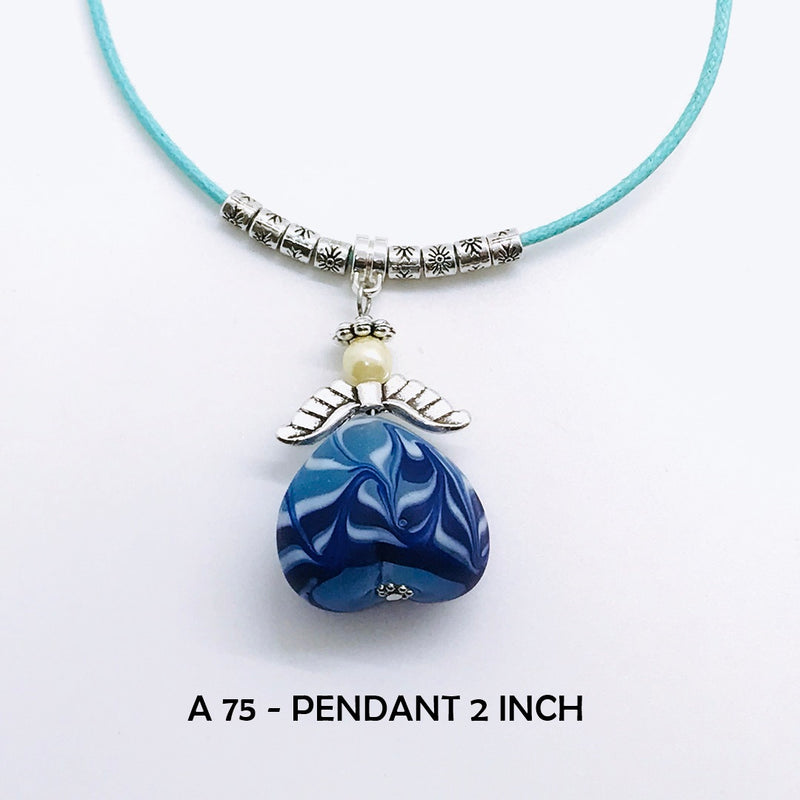 Stormy Sea Guardian Angel Necklace