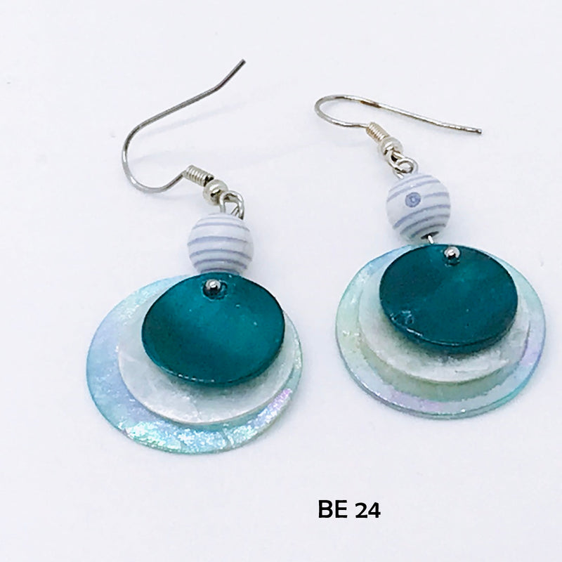 Layered Capiz Shell Earrings