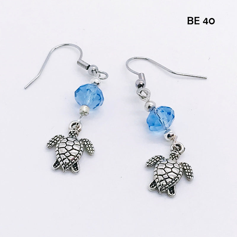 Sky Blue Sea Turtle Earrings