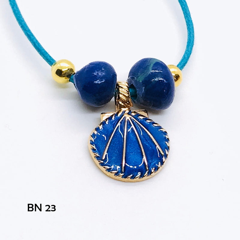 Admiral Blue Seashell Necklace