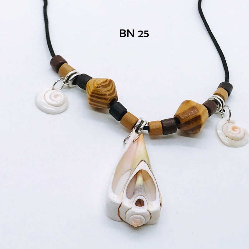 Sliced Beach Shell Necklace