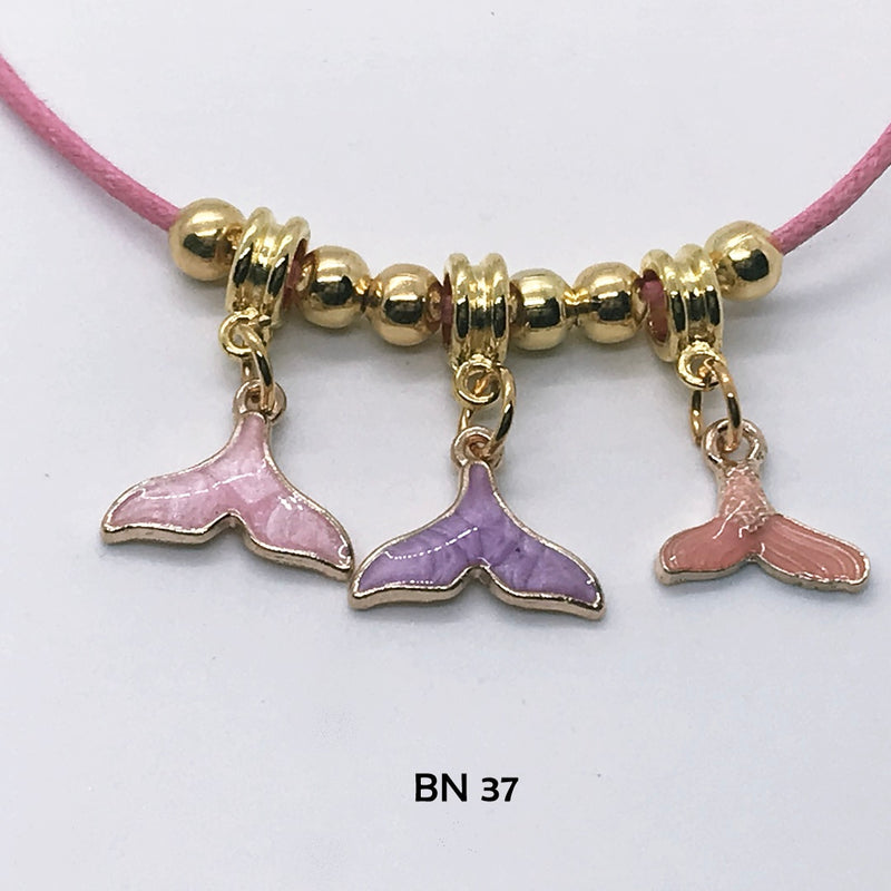 Pink and Purple Mermaid Tail Necklace