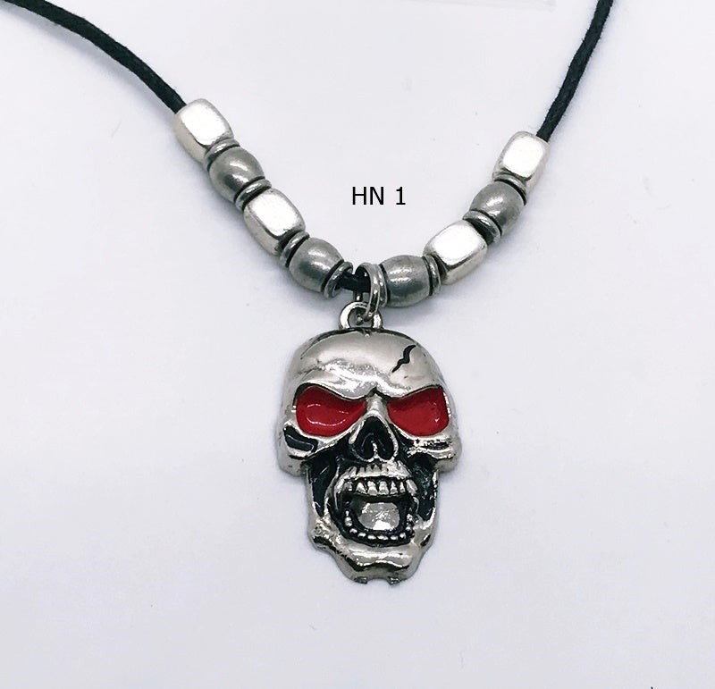 Handcrafted Halloween Skull Necklace