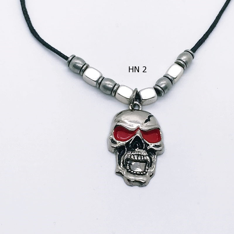 Handcrafted Halloween Skull Necklace