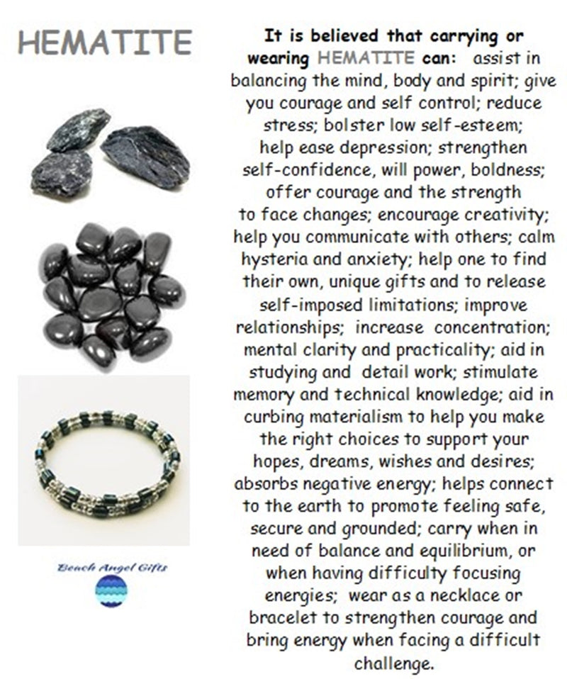 Hematite - Stone of Grounding - Dissolves Negativity