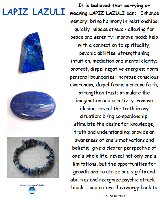 Lapiz Lazuli - Stone of Wisdom, Enlightenment, Awareness & Clarity