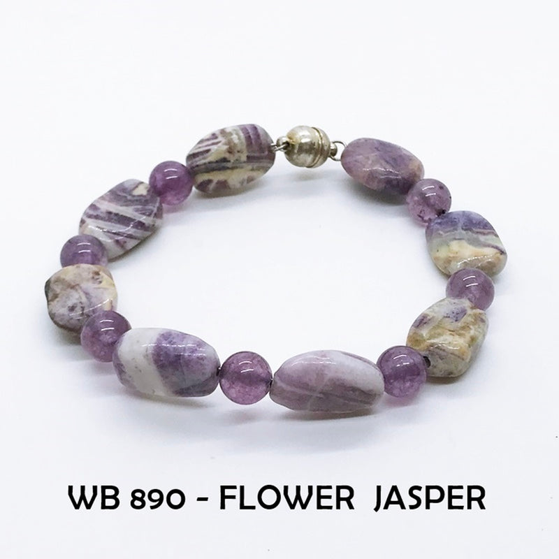 Flower Jasper & Amethyst Stones of Joy, Spiritual Protection, Purification & Spirituality