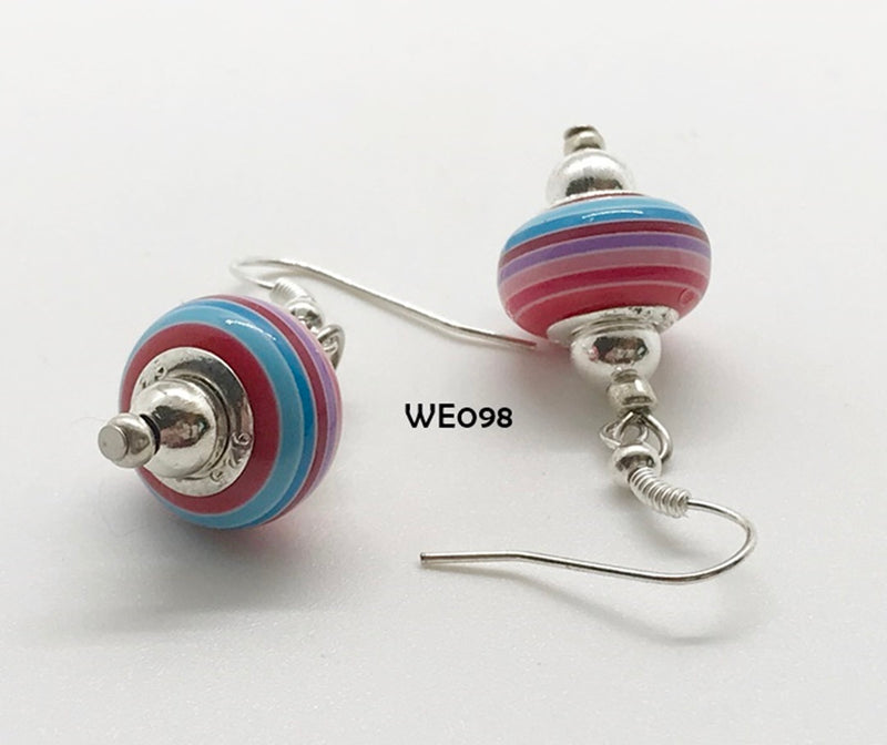 Multi-Colored Acrylic Rainbow Earrings