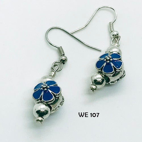 Blue Flower Earrings